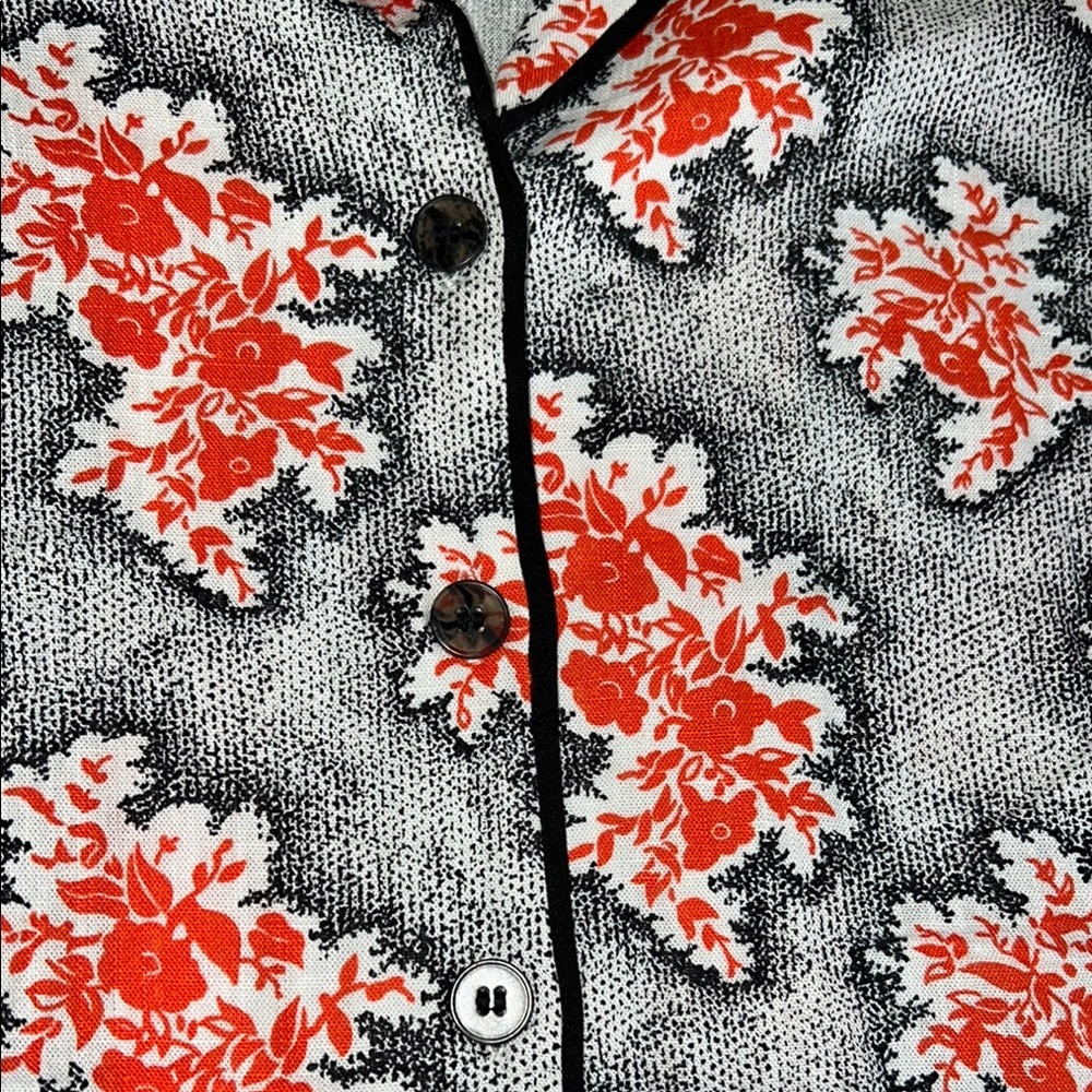 Topshop souvenir shirt dress in red and black floral New With Tag - Picture 8 of 8